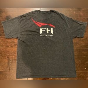 Rare Men’s Space X Falcon Heavy Elon Musk Grey T-Shirt- Size 2XL.